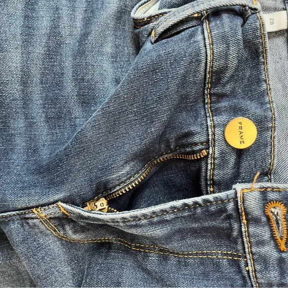 Frame Le Garçon straight leg in Eaton - Picture 6 of 7